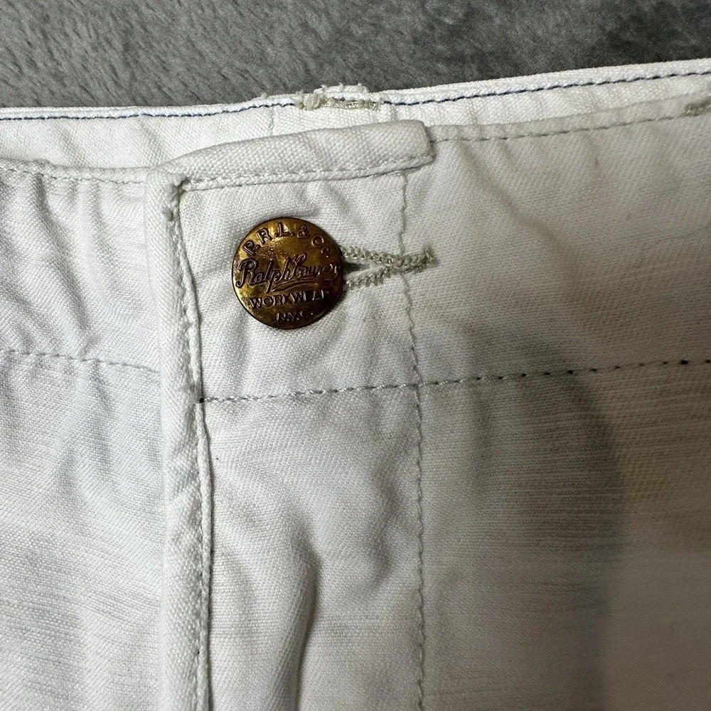 Polo Ralph Lauren USRL Cargo Shorts Mens 40 White Coastal Patrol Rescue VTG Tag